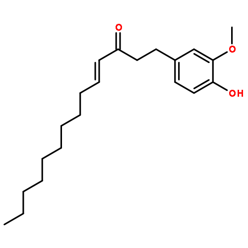 1-(4-hydroxy-3-methoxyphenyl)tetradec-4-en-3-one