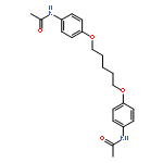 N-[4-[5-(4-acetamidophenoxy)pentoxy]phenyl]acetamide