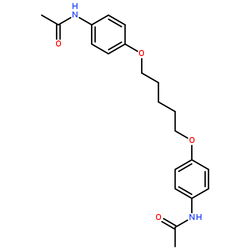 N-[4-[5-(4-acetamidophenoxy)pentoxy]phenyl]acetamide