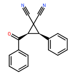 1,1-Cyclopropanedicarbonitrile, 2-benzoyl-3-phenyl-, (2R,3R)-rel-