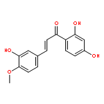 2-Propen-1-one,1-(2,4-dihydroxyphenyl)-3-(3-hydroxy-4-methoxyphenyl)-, (E)-