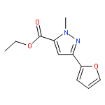 1H-Pyrazole-5-carboxylicacid, 3-(2-furanyl)-1-methyl-, ethyl ester