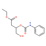 Butanoic acid, 4-hydroxy-3-[[(phenylamino)carbonyl]oxy]-, ethyl ester