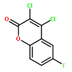 2H-1-Benzopyran-2-one, 3,4-dichloro-6-fluoro-