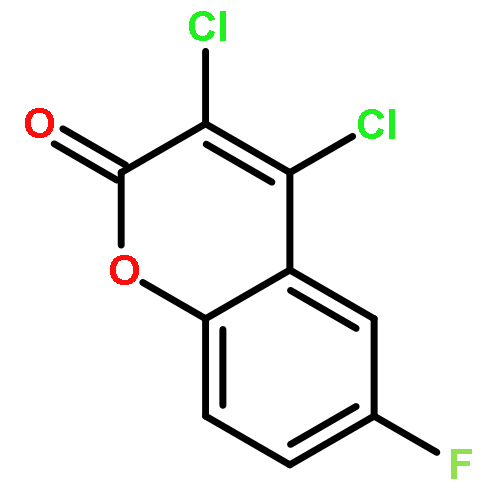 2H-1-Benzopyran-2-one, 3,4-dichloro-6-fluoro-