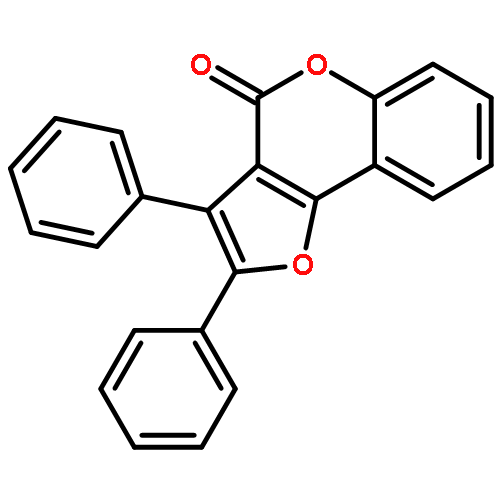 4H-Furo[3,2-c][1]benzopyran-4-one, 2,3-diphenyl-