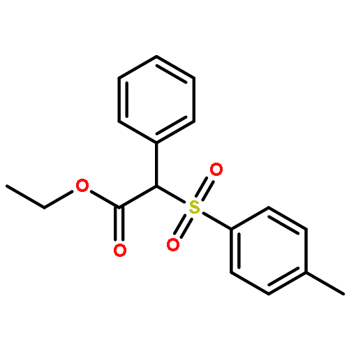 Benzeneacetic acid, a-[(4-methylphenyl)sulfonyl]-, ethyl ester