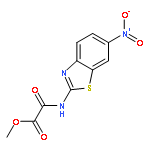 Acetic acid,2-[(6-nitro-2-benzothiazolyl)amino]-2-oxo-, methyl ester