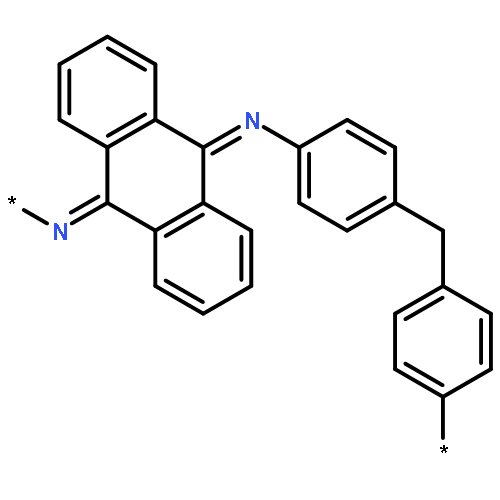 Poly(nitrilo-9,10-anthracenediylidenenitrilo-1,4-phenylenemethylene-1,4
-phenylene)