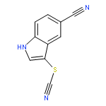 Thiocyanic acid 5-cyano-1H-indol-3-yl ester