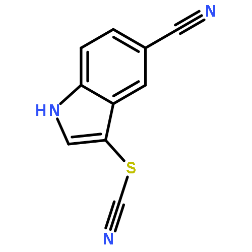 Thiocyanic acid 5-cyano-1H-indol-3-yl ester