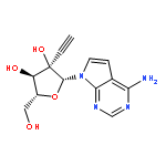 (2R,3R,4R,5R)-2-(4-amino-pyrrolo[2,3-d]pyrimidin-7-yl)-3-ethynyl-5-hydroxymethyl-tetrahydro-furan-3,4-diol