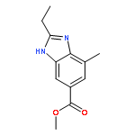 2-ethyl-7-methyl-1H-Benzimidazole-5-carboxylic acid methyl ester