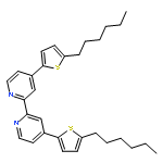 4,4'-Bis(5-hexylthiophen-2-yl)-2,2'-bipyridine