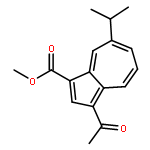 1-Azulenecarboxylic acid, 3-acetyl-7-(1-methylethyl)-, methyl ester