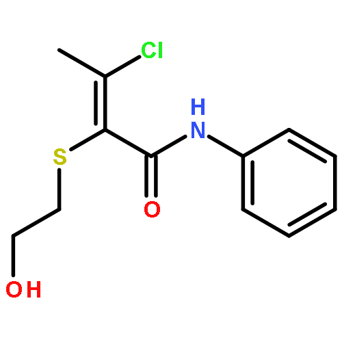 (Z)-N-phenyl-3-chloro-2-[(2-hydroxyethyl)thio]-2-butenamide