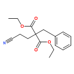 PROPANEDIOIC ACID, (2-CYANOETHYL)(PHENYLMETHYL)-, DIETHYL ESTER