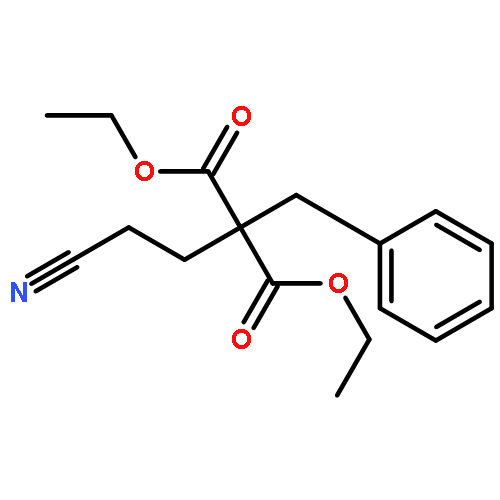 PROPANEDIOIC ACID, (2-CYANOETHYL)(PHENYLMETHYL)-, DIETHYL ESTER