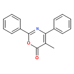 6H-1,3-Oxazin-6-one, 5-methyl-2,4-diphenyl-