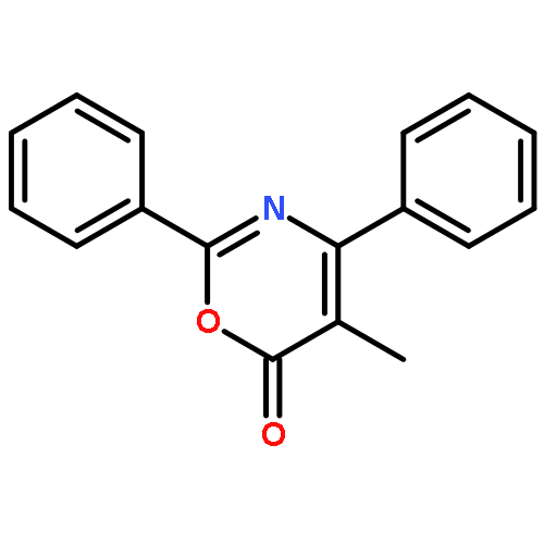 6H-1,3-Oxazin-6-one, 5-methyl-2,4-diphenyl-