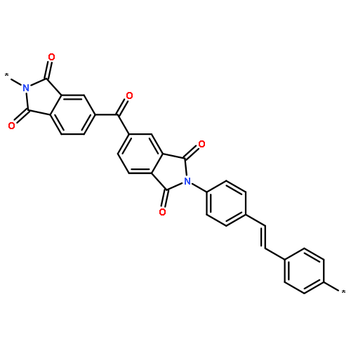 Poly[(1,3-dihydro-1,3-dioxo-2H-isoindole-2,5-diyl)carbonyl(1,3-dihydro-
1,3-dioxo-2H-isoindole-5,2-diyl)-1,4-phenylene-1,2-ethenediyl-1,4-phen
ylene]