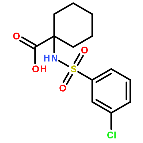 1-((3-chlorophenyl)sulfonamido)cyclohexane-1-carboxylic acid