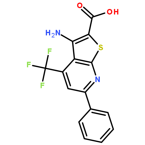 3-Amino-6-phenyl-4-(trifluoromethyl)thieno[2,3-b]pyridine-2-carboxylic acid