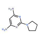 4,6-Pyrimidinediamine, 2-(1-pyrrolidinyl)-