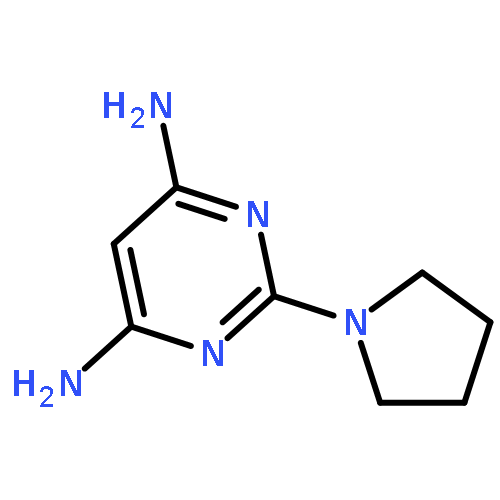 4,6-Pyrimidinediamine, 2-(1-pyrrolidinyl)-