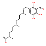 6,10-Dodecadienoicacid, 12-(3-formyl-2,4,5-trihydroxyphenyl)-2,6,10-trimethyl-, (6E,10E)-