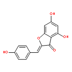 3(2H)-Benzofuranone, 4,6-dihydroxy-2-[(4-hydroxyphenyl)methylene]-,(2Z)-