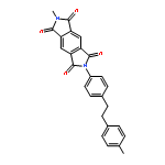 Poly[(5,7-dihydro-1,3,5,7-tetraoxobenzo[1,2-c:4,5-c']dipyrrole-2,6(1H,3
H)-diyl)-1,4-phenylene-1,2-ethanediyl-1,4-phenylene]