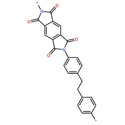 Poly[(5,7-dihydro-1,3,5,7-tetraoxobenzo[1,2-c:4,5-c']dipyrrole-2,6(1H,3
H)-diyl)-1,4-phenylene-1,2-ethanediyl-1,4-phenylene]