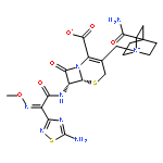 1-Azoniabicyclo[2.2.2]octane,4-(aminocarbonyl)-1-[[(6R,7R)-7-[[(2Z)-2-(5-amino-1,2,4-thiadiazol-3-yl)-2-(methoxyimino)acetyl]amino]-2-carboxy-8-oxo-5-thia-1-azabicyclo[4.2.0]oct-2-en-3-yl]methyl]-,inner salt