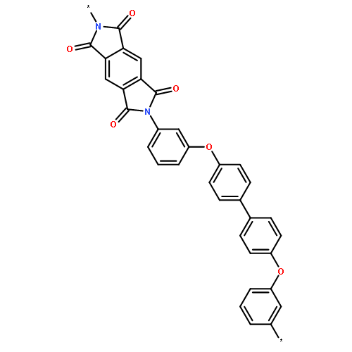 Poly[(5,7-dihydro-1,3,5,7-tetraoxobenzo[1,2-c:4,5-c']dipyrrole-2,6(1H,3
H)-diyl)-1,3-phenyleneoxy[1,1'-biphenyl]-4,4'-diyloxy-1,3-phenylene]