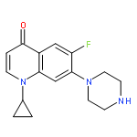 4(1H)-Quinolinone,1-cyclopropyl-6-fluoro-7-(1-piperazinyl)-