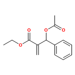 Benzenepropanoic acid, b-(acetyloxy)-a-methylene-, ethyl ester