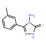 3H-1,2,4-Triazole-3-thione, 4-amino-2,4-dihydro-5-(3-methylphenyl)-