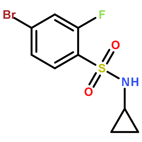 4-bromo-n-cyclopropyl-2-fluorobenzenesulfonamide