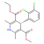 3,5-Pyridinedicarboxylicacid, 4-(2,3-dichlorophenyl)-1,4-dihydro-2,6-dimethyl-, 3-ethyl 5-methyl ester,(4S)-