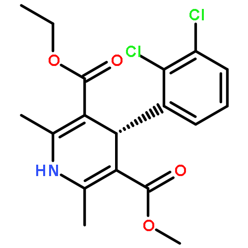 3,5-Pyridinedicarboxylicacid, 4-(2,3-dichlorophenyl)-1,4-dihydro-2,6-dimethyl-, 3-ethyl 5-methyl ester,(4S)-