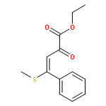 3-Butenoic acid, 4-(methylthio)-2-oxo-4-phenyl-, ethyl ester, (E)-