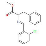 DL-Phenylalanine, N-[(2-chlorophenyl)methylene]-, methyl ester