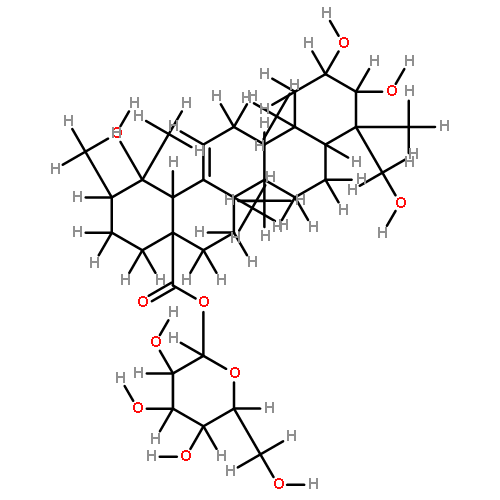 2alpha,3beta,19alpha,23-tetrahydroxyurs-12-en-28-oic acid 28-O-beta-D-glucopyranoside