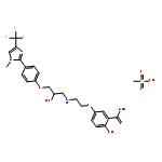 2-HYDROXY-5-[2-[[2-HYDROXY-3-[4-[1-METHYL-4-(TRIFLUOROMETHYL)IMIDAZOL-2-YL]PHENOXY]PROPYL]AMINO]ETHOXY]BENZAMIDE;METHANESULFONIC ACID