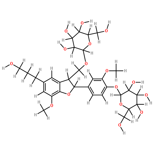 7(R),8(S)-3,3'-dimethoxy-4,9,9'-trihydroxy-4',7-epoxy-5',8-lignan-4,9-bis-O-beta-D-glucopyranoside