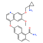 6-[7-[(1-aminocyclopropyl)methoxy]-6-methoxyquinolin-4-yl]oxy-n-methylnaphthalene-1-carboxamide