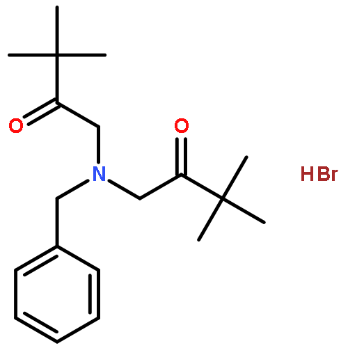 2-Butanone, 1,1'-[(phenylmethyl)imino]bis[3,3-dimethyl-, hydrobromide