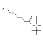 5-Heptenoic acid, 7-bromo-, bis(1,1-dimethylethyl)methylsilyl ester, (Z)-