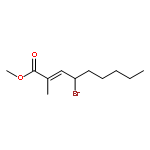 2-Nonenoic acid, 4-bromo-2-methyl-, methyl ester, (E)-